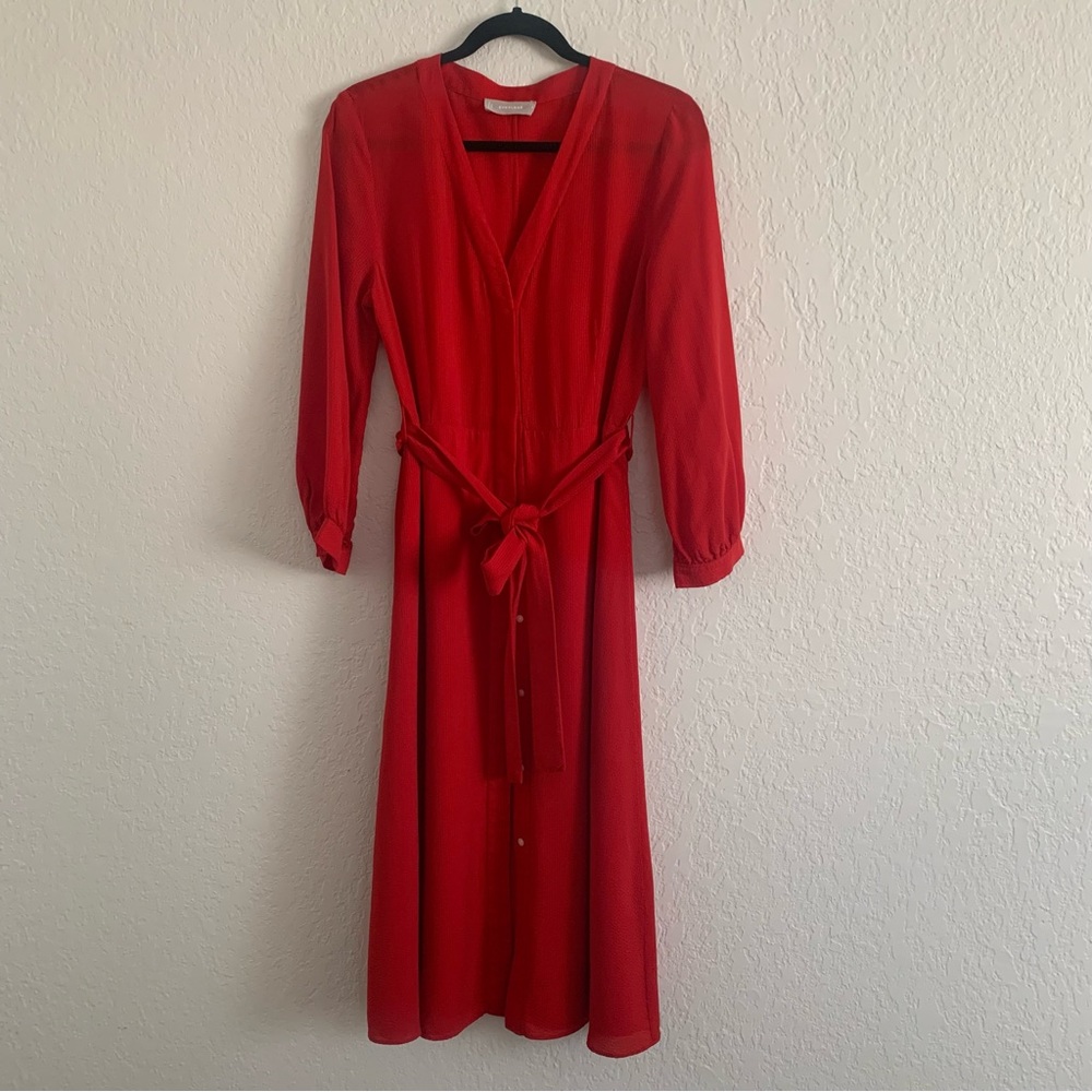 Everlane The Cupro Blouson Dress
